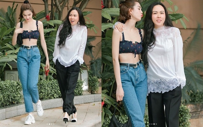 Ngọc Trinh mặc áo chỉ che nổi vòng 1 ra phố đối lập Phượng Chanel kín mít vẫn bị chê 'lúa'
