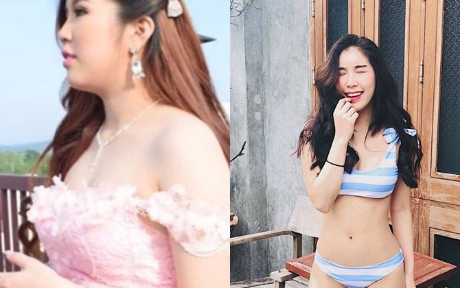 Chẳng cần nhịn ăn cô nàng blogger người Thái cũng “đánh bay” được 19kg, nhan sắc thăng hạng ngỡ ngàng