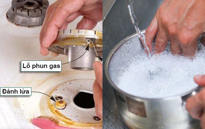 Nồi nấu bếp gas vẫn đen xì như đun củi, làm theo cách này 3 phút là sạch ngay