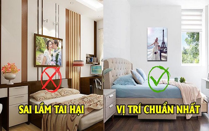 Treo ảnh cưới kiểu này vợ chồng hạnh phúc, viên mãn tới đồng bạc răng long