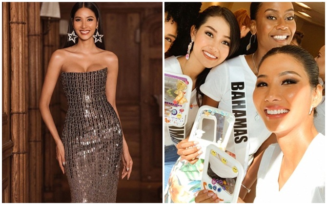 Hoàng Thùy tặng gì cho đối thủ ở Miss Universe 2019?