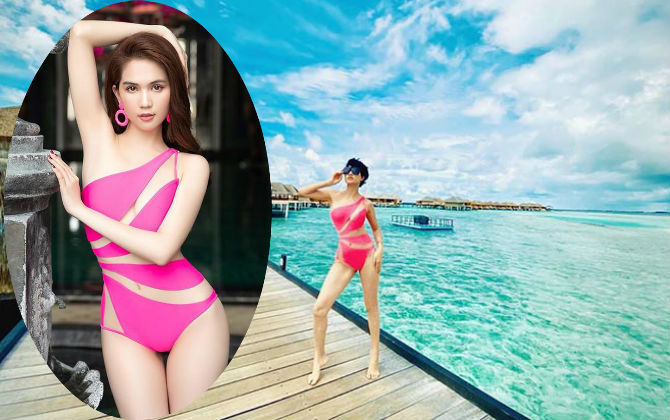 Trang Trần không ngại diện bikini đã dùng qua một lần của Ngọc Trinh