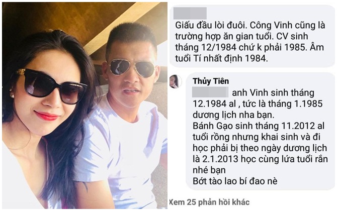 Thấy Công Vinh bị tố khai gian tuổi, Thủy Tiên liền đanh thép đáp trả