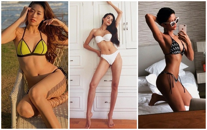 So kè độ nóng bỏng của Hoa hậu Khánh Vân khi diện bikini với hai nàng hậu quốc dân H'Hen Niê - Phạm Hương