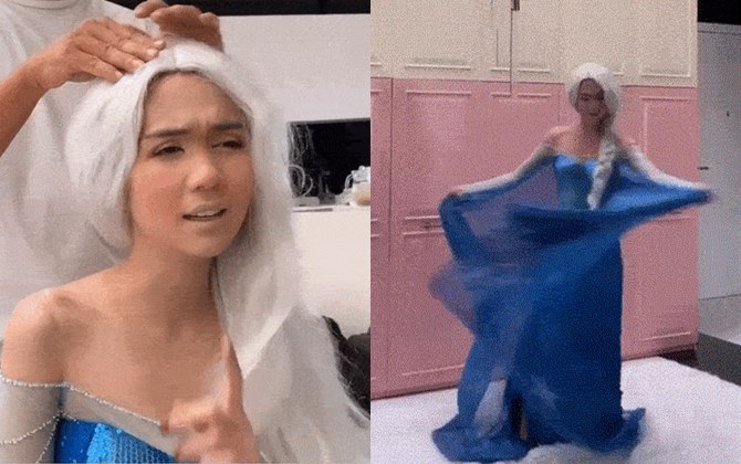 Ngọc Trinh cosplay nữ hoàng băng giá nhưng fail toàn tập như bà già 80 tuổi