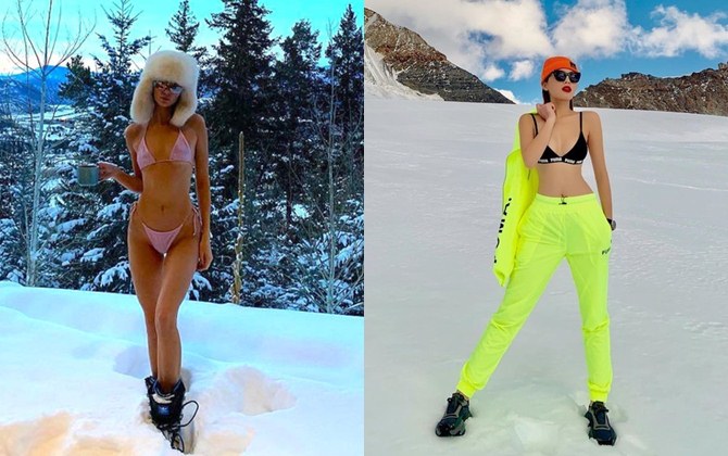 Kendall Jenner và loạt mỹ nhân đua nhau mặc bikini giữa trời tuyết lạnh thấu xương