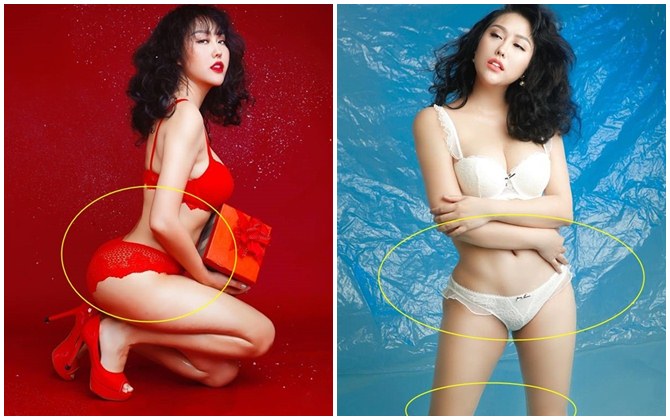 "Số nhọ" như Phi Thanh Vân, vừa tung ảnh nóng bỏng đầu năm đã bị khui photoshop "ảo tung chảo"