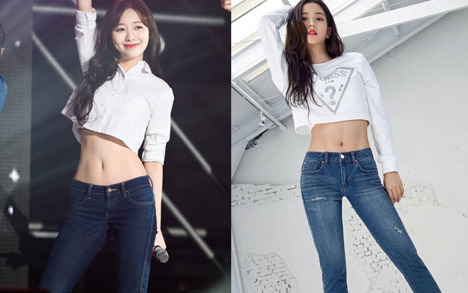 Jisoo và dàn mỹ nhân Hàn khoe dáng chuẩn với quần jeans bó sát