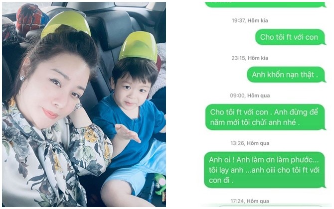 Nhật Kim Anh công khai tin nhắn lạy lục chồng cũ, cầu xin cho gặp con trai ngày Tết