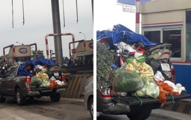 Hết Tết, nhà nhà người người lên thành phố, khi về chỉ có vali nhưng khi lên thì "gồng gánh" đủ thứ thế này đây