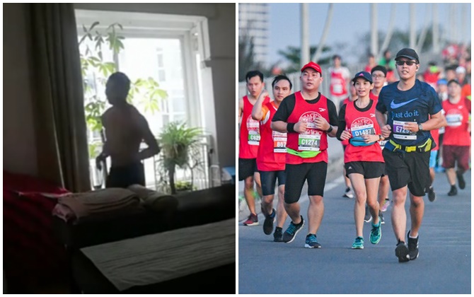 Buộc phải ở nhà do dịch bệnh, vận động viên marathon chạy 50km...quanh căn hộ