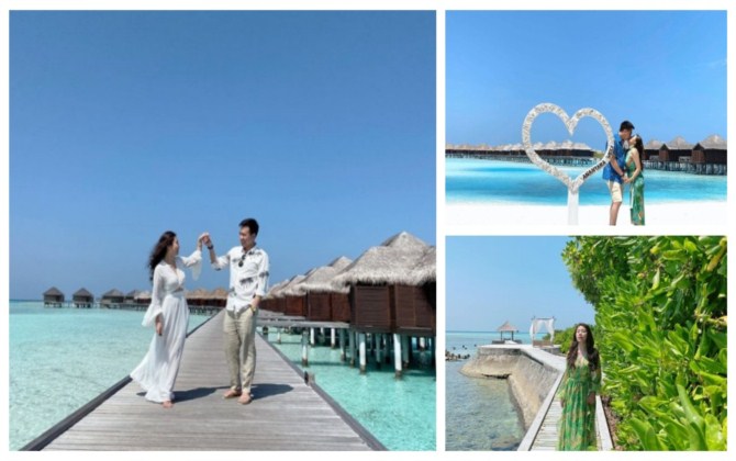 Ngắm thiên đường Maldives đẹp mê hoặc với loạt ảnh “chẳng cần chỉnh màu” của 9X Hà thành xinh đẹp