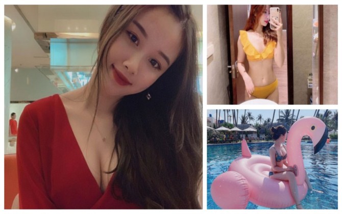 Nhan sắc gợi cảm của hot girl 9X là bạn gái cầu thủ nổi tiếng bị lấy ảnh đi "câu khách"