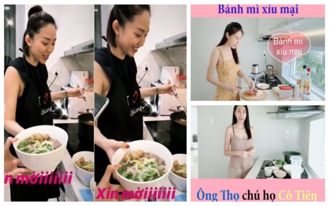 Trên sân khấu nóng bỏng là thế không ngờ khi làm vợ, 2 cô "Tiên" lại đảm đang hết phần thiên hạ thế này