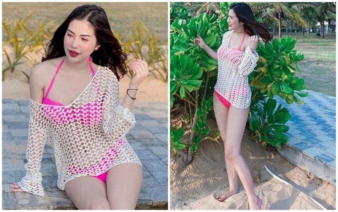 Vợ cũ Việt Anh khoe dáng gợi cảm với bikini