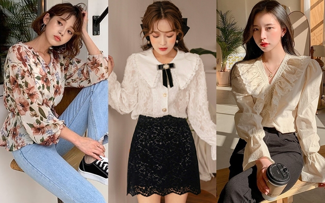 Giao mùa diện ngay áo blouse dài tay điệu đà với những cách mix - match đơn giản mà cực xinh