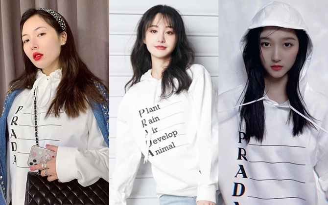 Trịnh Sảng, Hyuna và loạt sao lăng xê mẫu áo hoodie của Prada