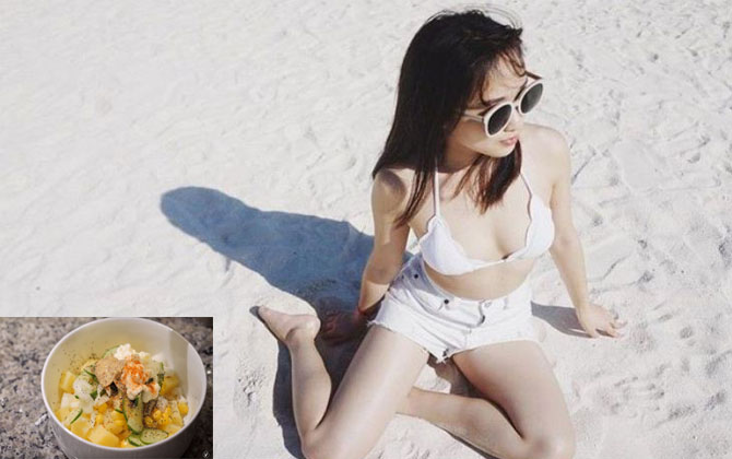 Hé lộ thực đơn bữa tối giúp nàng mũm mĩm giảm liền 18kg, "biến hình" xinh như nàng thơ