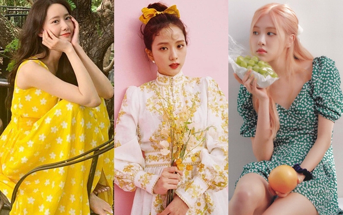 Nhìn loạt váy hoa xinh xắn của sao Hàn, bạn sẽ muốn sắm ngay và luôn item này