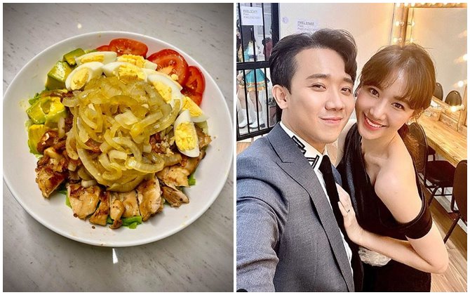 Trấn Thành nhận cơn mưa lời khen khi nửa đêm xuống bếp làm salad gà cho vợ nhưng bị bà xã "phũ" thế này