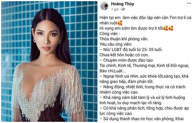 Hoàng Thùy gây tranh cãi khi tuyển trợ lý nhưng tiêu chuẩn khắt khe như chọn CEO