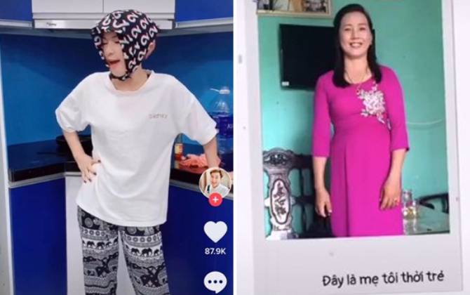 Hot trend mới trên Tik Tok: Con làm clip tự hào mẹ luôn là người đẹp nhất và cũng là "siêu nhân"