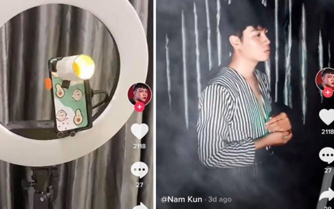 Hot trend "gây sốt" trên Tik tok, giới trẻ biến nhà thành studio xịn xò quay, chụp nhờ vài món đồ đơn giản