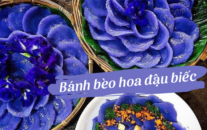 Trend hoa đậu biếc vẫn chưa khi nào hết hot: Mẹ đảm Sài thành chia sẻ mẹo làm bánh bèo hoa đậu biếc với sắc tím quyến rũ