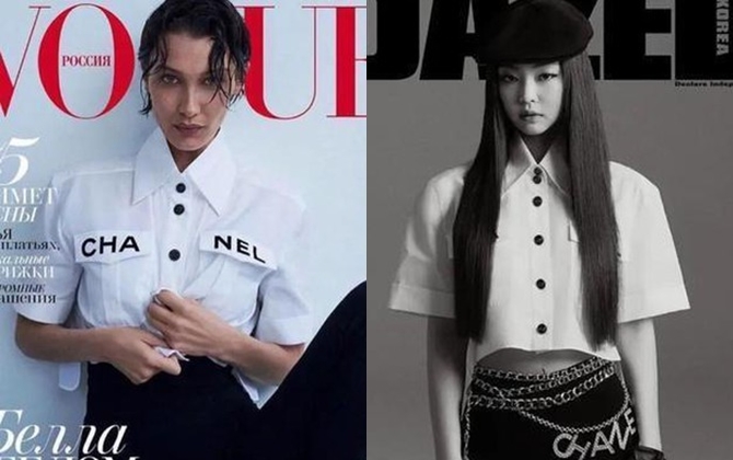 Những lần 'đụng hàng' bất phân thắng bại của Jennie và Bella Hadid