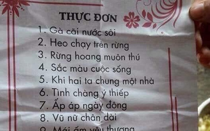 Đi đám cưới, khách "vã mồ hôi hột" đọc tên các món ăn nghe tên "quái dị", hóa ra sự thật đằng sau lại bất ngờ