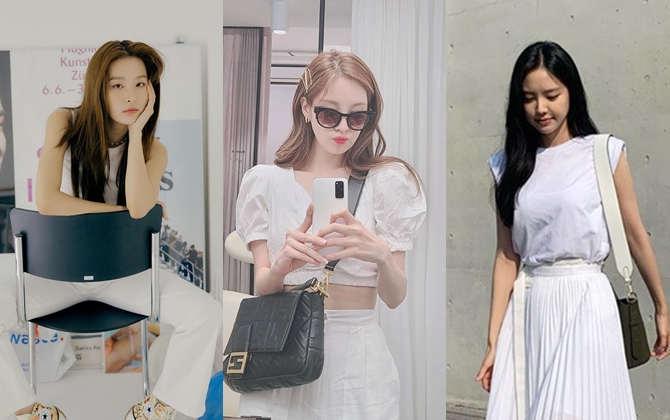 Instagram sao Hàn quần qua: Seohyun, Seulgi, Naeun cùng so kè phong cách với trang phục tông trắng