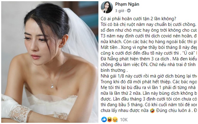 Cô dâu số nhọ nhất năm: tin lời thầy bói nên phải hoãn cưới 2 lần đều vì dịch Covid-19