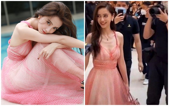 Vừa tung ảnh xinh như tiên nữ, Angelababy lại khiến fan khóc thét với thân hình gầy trơ xương