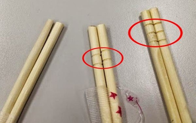 Tại sao đũa ăn 1 lần luôn khắc vòng tròn ở trên? Biết lý do bạn sẽ ngã ngửa