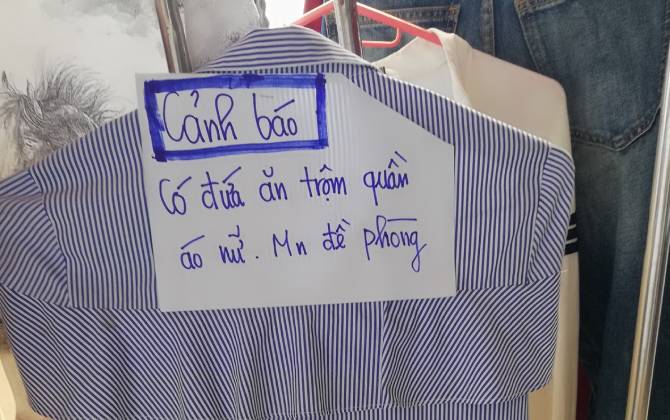 Nổi cáu vì phơi quần áo rồi liên tục bị trộm, cô gái viết hẳn 'tâm thư' gửi kẻ trộm khiến thiên hạ 'tròn mắt'