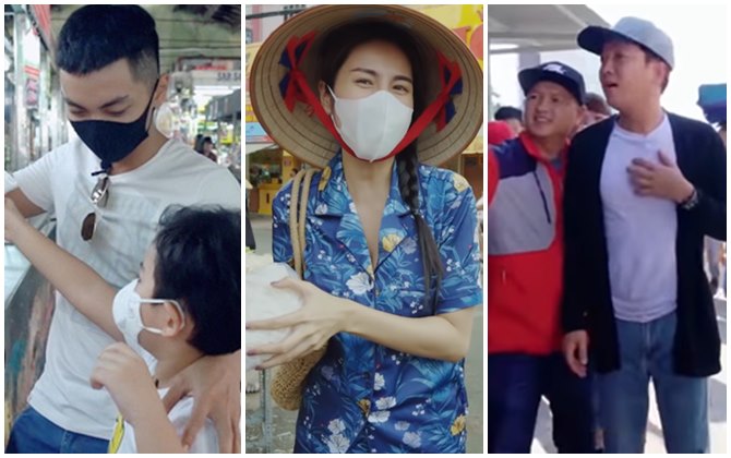 Loạt sao Việt đi chợ gây sự chú ý: Phan Hiển lóng ngóng, Trường Giang bị kéo áo