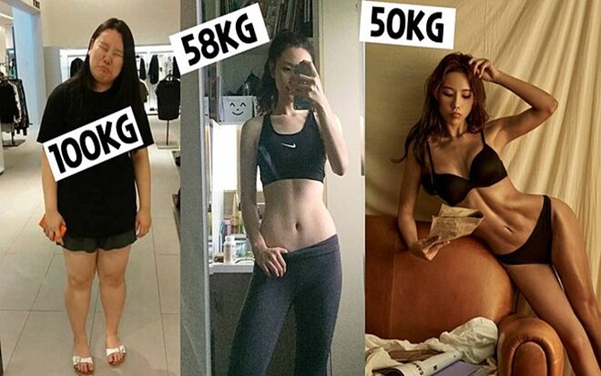 Lột xác xinh đẹp ngỡ ngàng vì người yêu: Youtuber Hàn giảm 50kg, nữ sinh Trung Quốc xuống 21kg