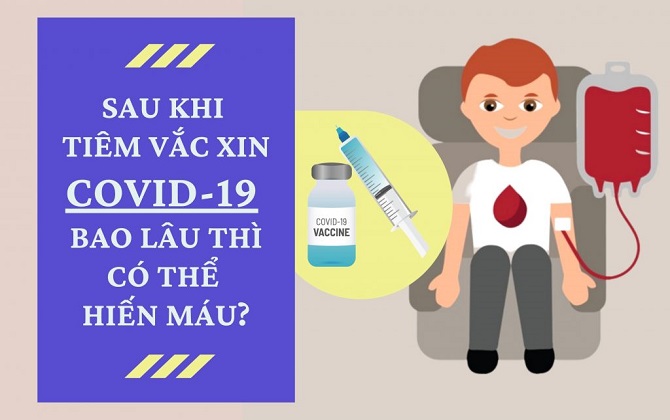 Sau khi tiêm vắc xin COVID-19 bao lâu thì có thể hiến máu?