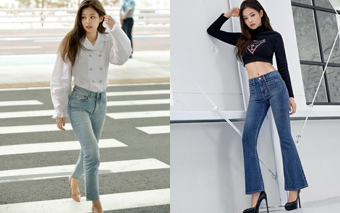 Học lỏm cách diện quần jeans đơn giản mà tôn dáng của hội mỹ nhân Kbiz