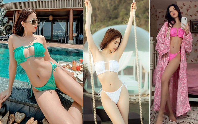 Dàn mỹ nhân đọ body khi đụng chung một kiểu bikini: Lệ Quyên - Ngọc Trinh ai đỉnh cao?