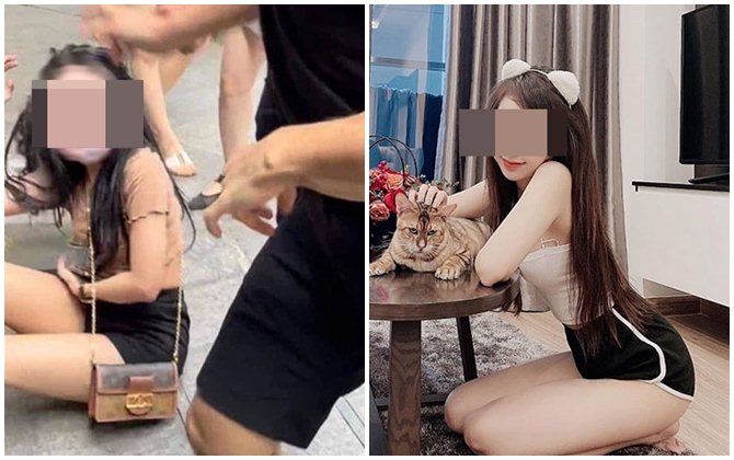 Xôn xao hot girl đình đám Hà thành bị đánh ghen giữa phố