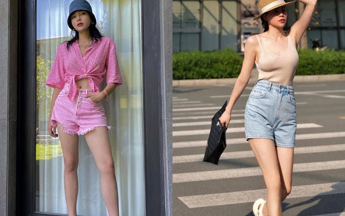 Hà Hồ - Kỳ Duyên diện quần shorts sành điệu, các nàng học ngay chỉ có đẹp hết ý!