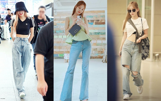 Loạt chiêu nâng tầm sang xịn cho quần jeans của sao Hàn, các nàng U30 copy theo thì style cứ được khen trẻ trung

