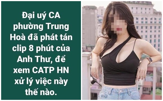 Thực hư Đại úy công an phát tán clip 8 phút của hotgirl 'Về Nhà Đi Con'