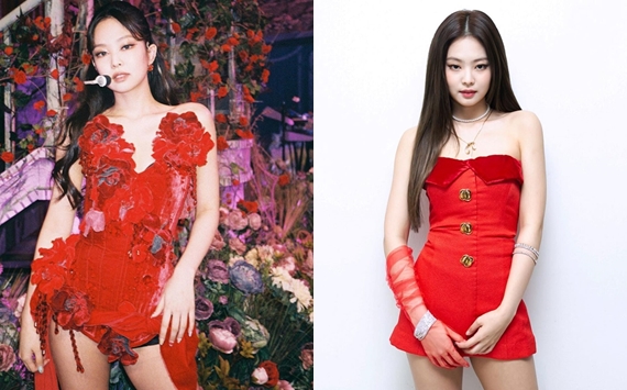 Chị em đã mạnh dạn chọn mặc màu đỏ thì phải quyến rũ và nổi bần bật như Jennie (BLACKPINK)