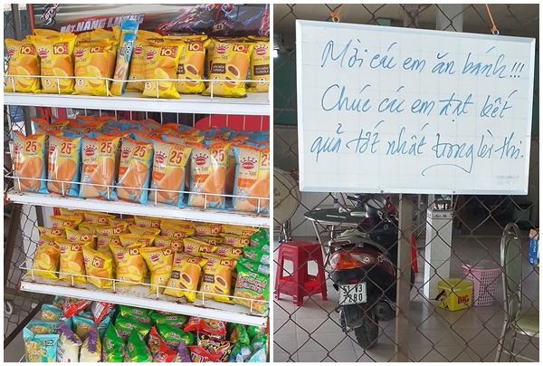 Căng tin trường người ta chuẩn bị cho thi THPT Quốc gia, lời chúc chưa đủ mà chi tiết này mới đáng ghen tỵ