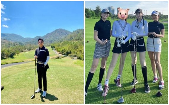 Matt Liu khoe ảnh đi đánh golf, chính là chỗ Hương Giang vừa check-in?