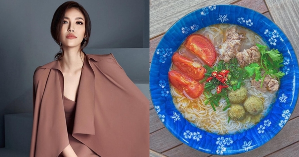 Trời nắng nóng, Lan Khuê vào bếp trổ tài làm món bún sườn sấu thanh mát, dễ ăn

