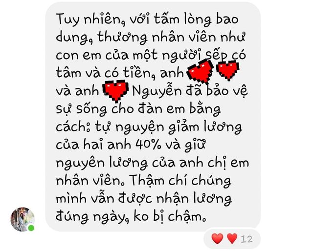 Giữa lúc khó khăn, sếp nhà người ta đưa ra quyết định 'nức lòng người', bao cư dân mạng ố á vì quá ngưỡng mộ