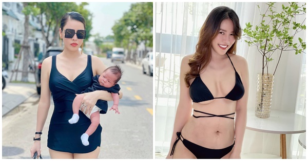 Vừa sinh con 1 tháng, Quế Vân đã tích cực diện bikini khoe body 'bỏng mắt', bày cách giảm 10kg nhàn tênh cho chị em